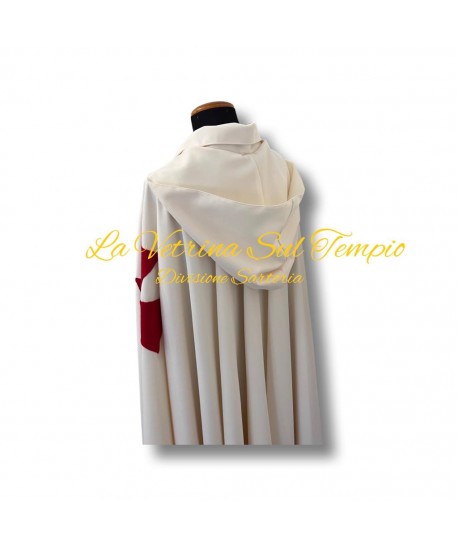 Cappuccio  per Mantello Templare
