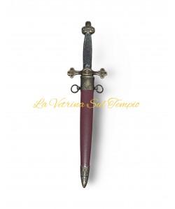 SPADINO MASSONICO CON FODERO BORDEAUX