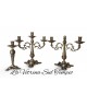 TRITTICO CANDELABRI BRONZO