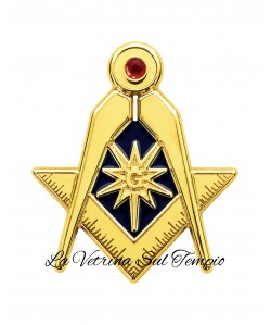 PIN SQUADRA E COMPASSO SMALTATO