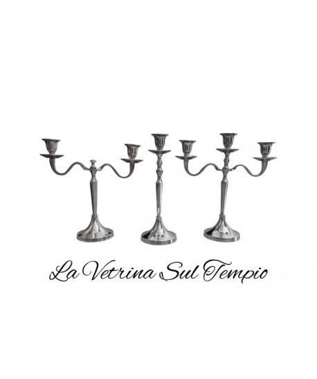 TRITTICO CANDELABRI MASSONICI